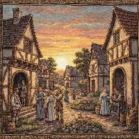 Intricate cross stitch design